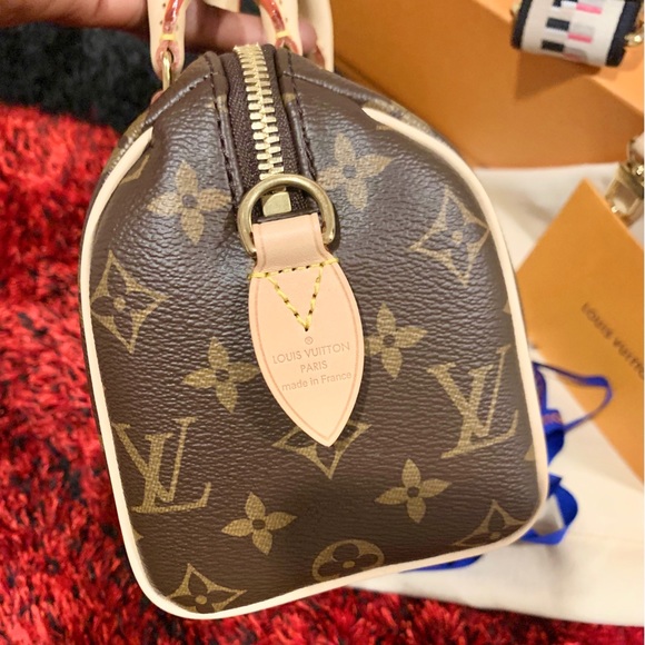 🆕💜Louis Vuitton ADJUSTABLE SPEEDY BANDOULIÈRE 20 Black Strap - Picture 7 of 17